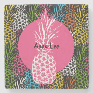 Dessous-de-verre En Pierre Ananas Sauvage et Sucré