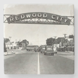 Dessous-de-verre En Pierre Anniversaire de Redwood City 150th