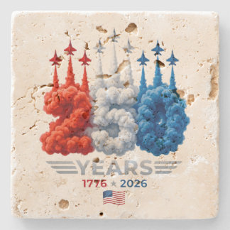 Dessous-de-verre En Pierre Anniversaire patriotique de 250 ans