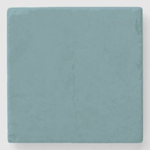Dessous-de-verre En Pierre Aqua - Teal - Turquoise - Blue-Green Solid Color