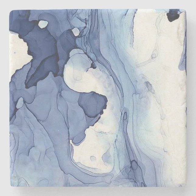 Dessous-de-verre En Pierre Aquarelle (Devant)