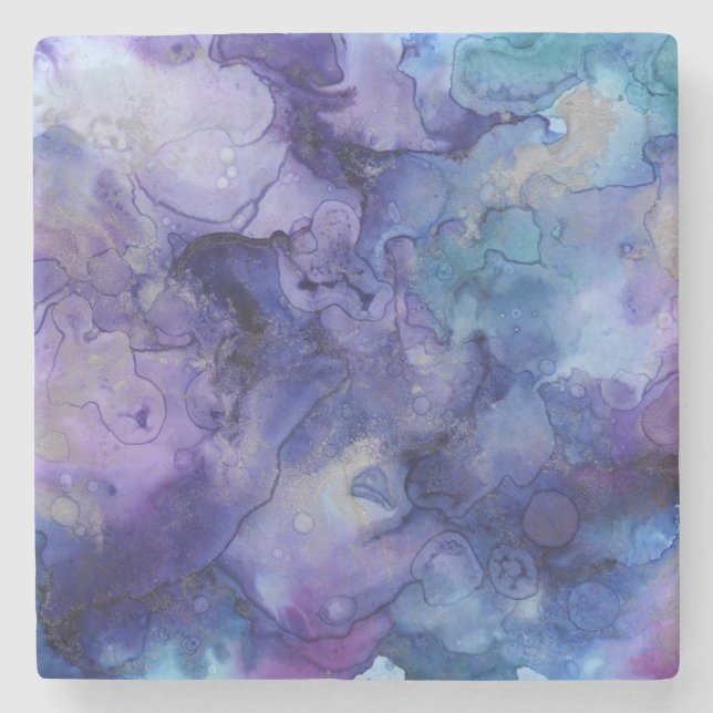 Dessous-de-verre En Pierre Aquarelle (Devant)