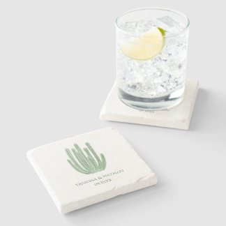 Dessous-de-verre En Pierre Aquarelle Orgue Pipe Cactus Mariage Favoriser