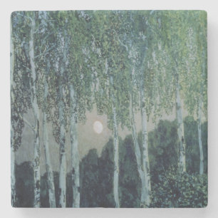 Dessous-de-verre En Pierre Arbres de bouleau