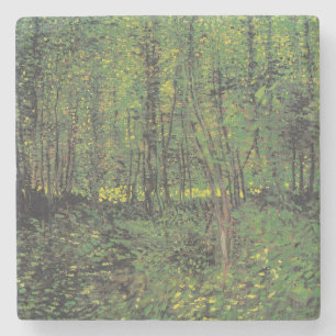 Dessous-de-verre En Pierre Arbres et sous-bois par Van Gogh