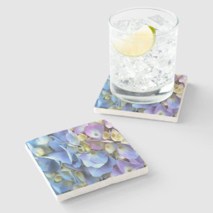 Dessous-de-verre En Pierre Arbuste bleu Hydrangea Arbuste Artistique Bossom