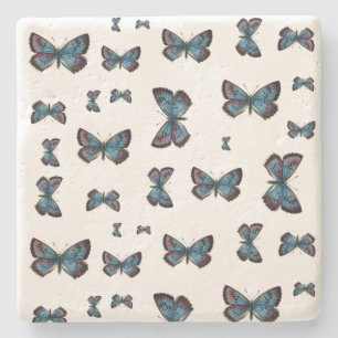 Dessous-de-verre En Pierre Arion glaucopsyche - Le Grand Papillon Bleu