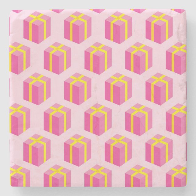 Dessous-de-verre En Pierre Arrière - plan avec des cadeaux (Devant)