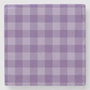 Dessous-de-verre En Pierre Arrière - plan checkered violet