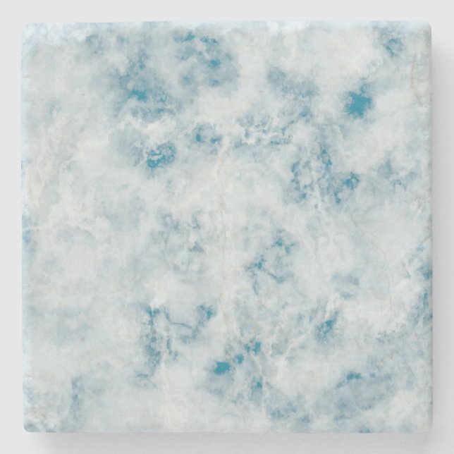 Dessous-de-verre En Pierre Arrière - plan de texture bleu marbre (Devant)