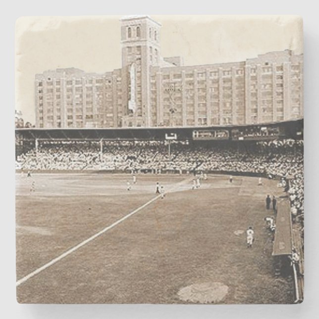Dessous-de-verre En Pierre Atlanta Crackers, Ponce Stadium Atlanta, Baseball (Devant)