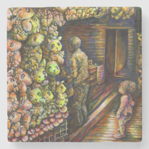 Dessous-de-verre En Pierre Au nord du cirque