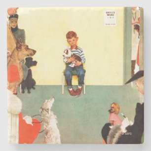 Dessous-de-verre En Pierre Aux Vets de Norman Rockwell