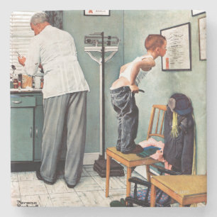 Dessous-de-verre En Pierre Avant le tir ou au docteur