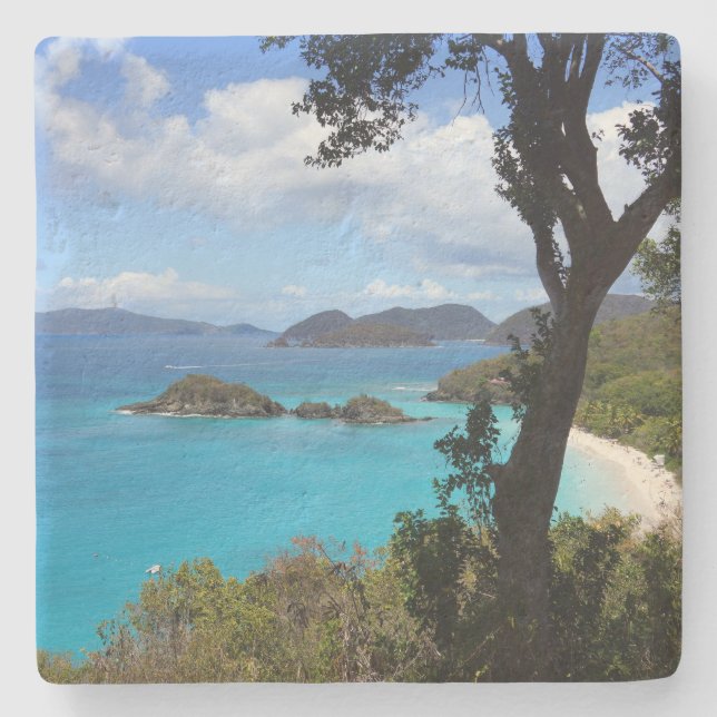 Dessous-de-verre En Pierre Baie des Caraïbes (Devant)