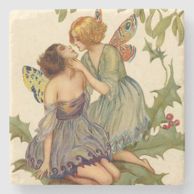 Dessous-de-verre En Pierre Baiser féerique doux (Devant)