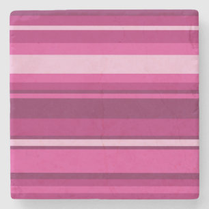 Dessous-de-verre En Pierre Bandes de Fuschia