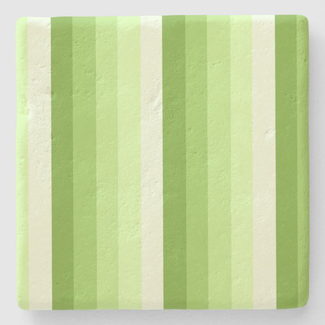 Dessous-de-verre En Pierre Bandes d'ombre vert citron (Devant)