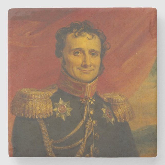 Dessous-de-verre En Pierre Baron Antoine-Henri Jomini, par George Dawe (Devant)