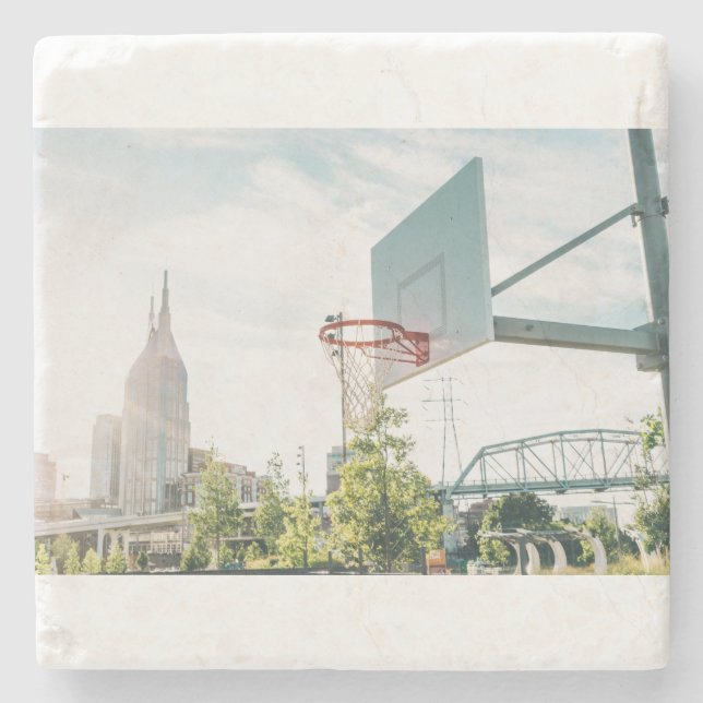 Dessous-de-verre En Pierre Basket-ball 113 (Devant)