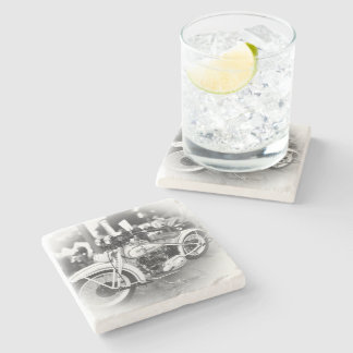 Dessous-de-verre En Pierre Beer Motorcycle Coaster 11