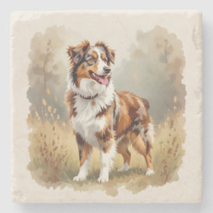 Dessous-de-verre En Pierre Berger Australien Red Merle