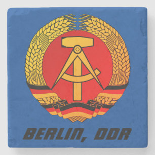 Dessous-de-verre En Pierre Berlin, DDR - Deutsche Demokratische Republik