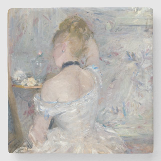 Dessous-de-verre En Pierre Berthe Morisot - Femme à sa Toilette (Devant)