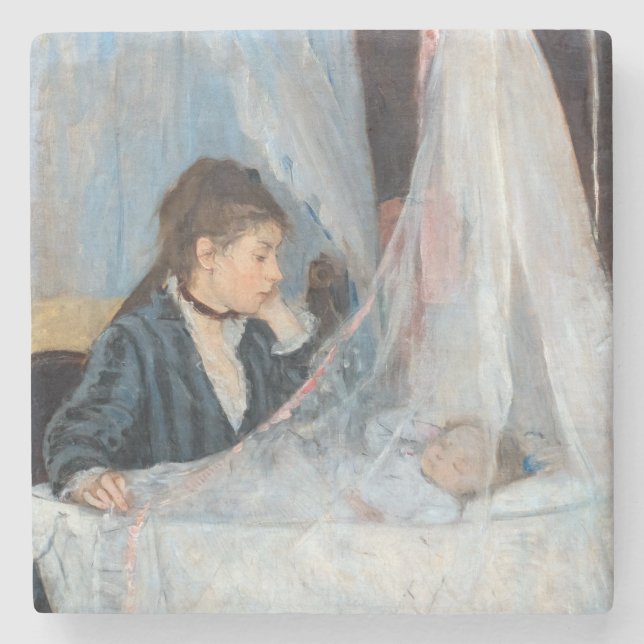 Dessous-de-verre En Pierre Berthe Morisot - Le berceau (Devant)