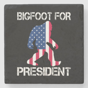 Dessous-de-verre En Pierre Bigfoot pour le président Funny Bigfoot
