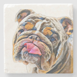 Dessous-de-verre En Pierre Biggie Bulldog Animal Gram