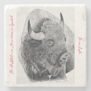 Dessous-de-verre En Pierre Bison d'Amérique
