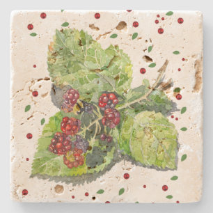 Dessous-de-verre En Pierre BlackBerry vert et rouge