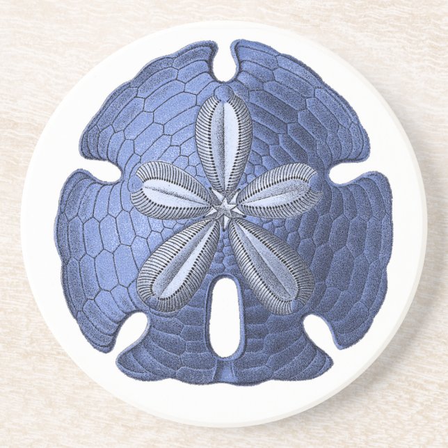 Dessous de verre en pierre bleu Dollar (Devant)