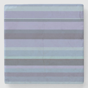 Dessous-de-verre En Pierre Bleu-gris, bandes horizontales