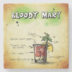 Dessous-de-verre En Pierre Bloody Mary Bartender Drink Recette