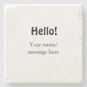 Dessous-de-verre En Pierre Bonjour ajouter un message de nom simple minimum é