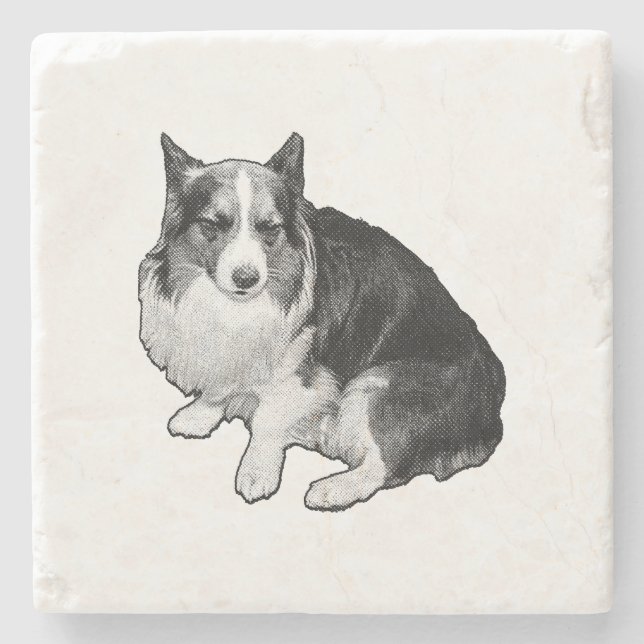 Dessous-de-verre En Pierre Bonnet point (Devant)