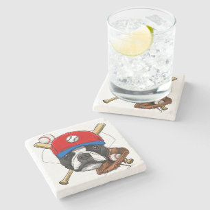 Dessous-de-verre En Pierre Boston Terrier Lover Stone Dessous de verre  Lover