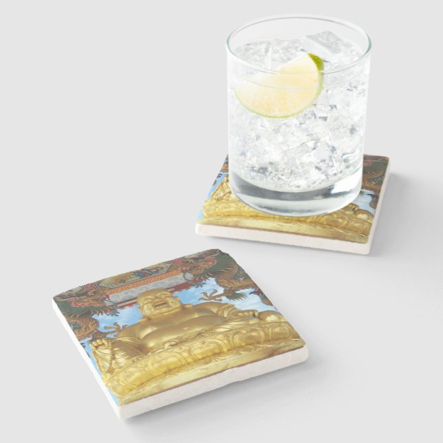 Dessous-de-verre En Pierre Bouddha chinois (Côté)