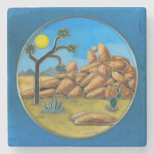 Bouton Joshua Tree - Fish Rock