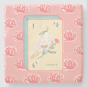 Dessous-de-verre En Pierre Bravo à Bird Bam Mahjong