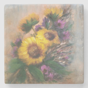 Dessous-de-verre En Pierre Brise de Tournesol par Jason Street - Dessous de V