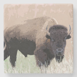 Dessous-de-verre En Pierre Buffle / Bison