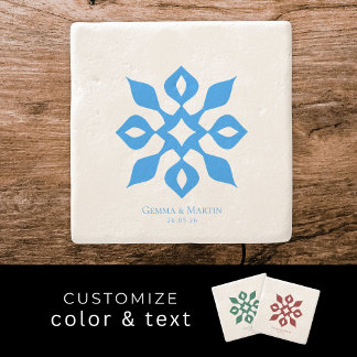 Dessous-de-verre En Pierre Cadeau d'anniversaire de mariage méditerranéen min