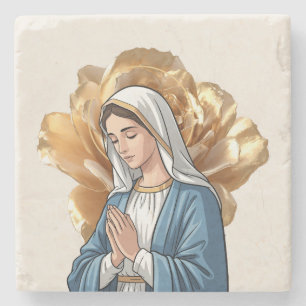 Dessous-de-verre En Pierre Cadeau de décoration de maison catholique chrétien