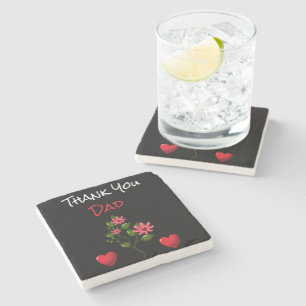 Dessous-de-verre En Pierre Cadeau floral personnalisé et sur mesure 