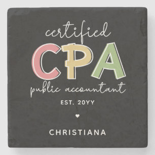 Dessous-de-verre En Pierre Cadeaux comptables publics certifiés CPA personnal