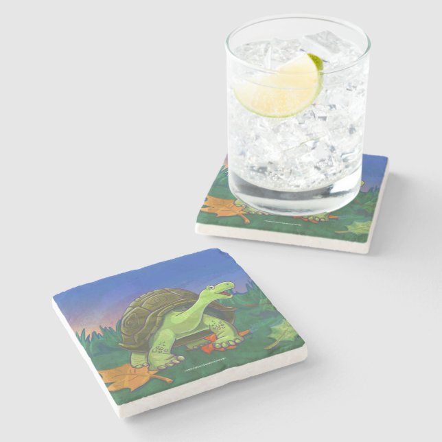 Dessous-de-verre En Pierre Cadeaux et accessoires de tortue (Côté)