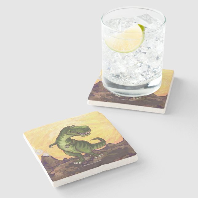 Dessous-de-verre En Pierre Cadeaux et accessoires Tyrannosaurus (Côté)